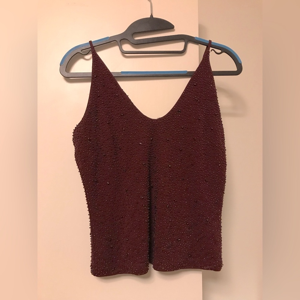 Ann Taylor Beaded Tank Top